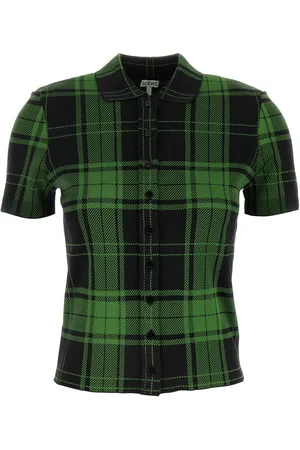 Loewe Embroidered stretch silk blend shirt