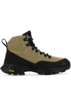 ROA Two-tone leather and rubber Andreas ankle boots