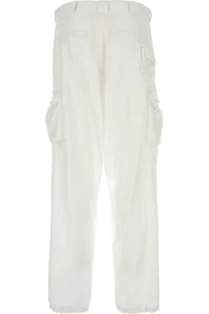 Prada White cotton cargo pant