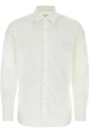 Prada White stretch poplin shirt