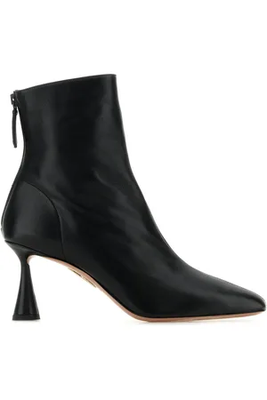 Aquazzura Black nappa leather Amore ankle boots