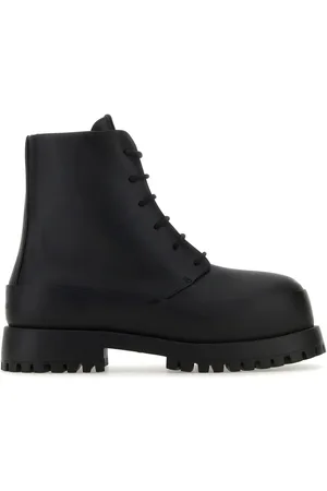 Salvatore Ferragamo Black leather Fede ankle boots