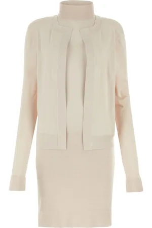 Fendi Light pink stretch silk blend mini dress
