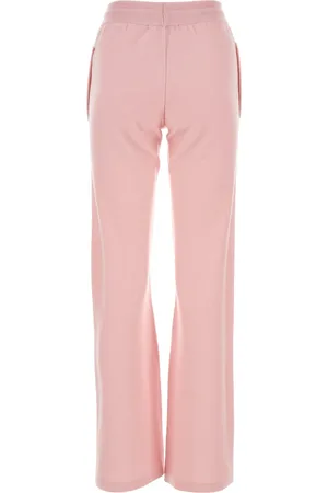 VERSACE Pink wool blend flared leg pant