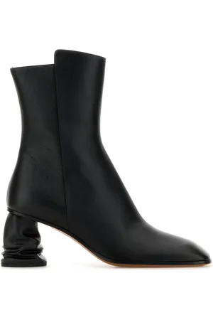 Alexander McQueen Black leather ankle boots