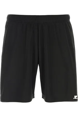 Courrèges Black polyester bermuda shorts