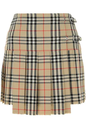 Burberry Embroidered wool mini skirt