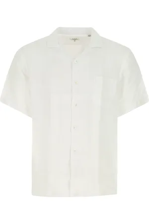 HARTFORD White linen Palm shirt