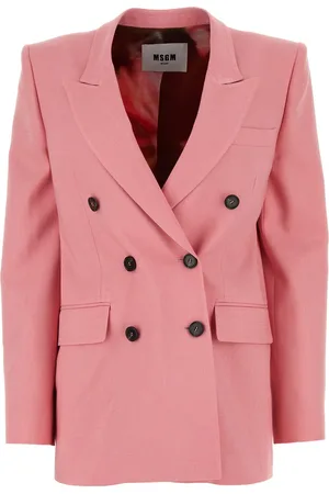 Msgm Pink stretch viscose blend blazer