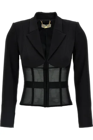 Elisabetta Franchi CrêPe And Tulle Blazer Blazer And Suits