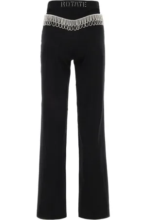 ROTATE Black cotton pant