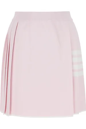 Thom Browne Pastel pink viscose blend mini skirt