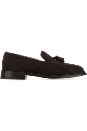 TRICKERS Brown suede Elton loafers