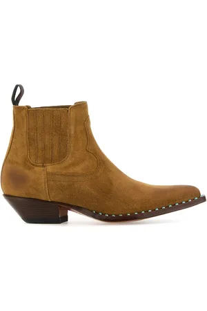 SONORA Camel suede Hidalgo Mini ankle boots
