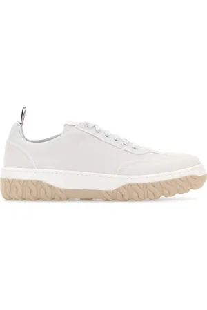 Thom Browne White canvas sneakers