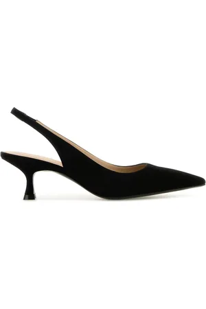Stuart Weitzman Black suede Naomi pumps