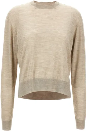 Jil Sander Asymmetrical Mesh Sweaters And Cardigans