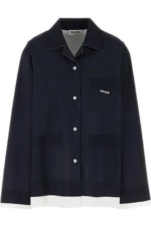 Miu Miu Navy blue silk shirt