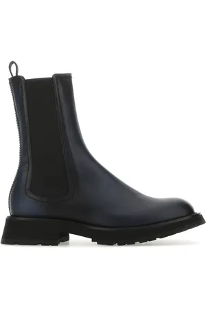 Alexander McQueen Two-tone leather ankle boots