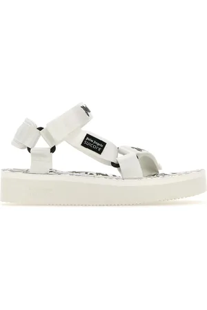 Palm Angels White fabric X Suicoke sandals