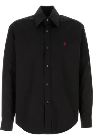 Alexander McQueen Black poplin shirt