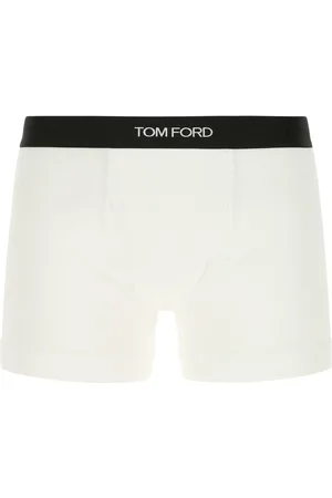 Tom Ford White stretch cotton boxer