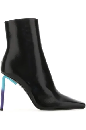 OFF-WHITE Black nappa leather Allen ankle boots