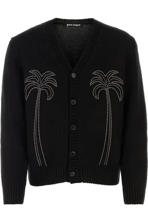 Palm Angels Black nylon blend cardigan
