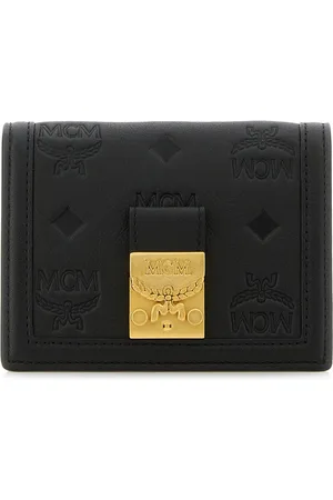 MCM Black canvas mini Tracy wallet