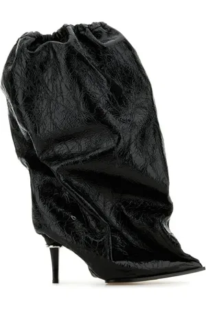 Alexander McQueen Black leather ankle boots