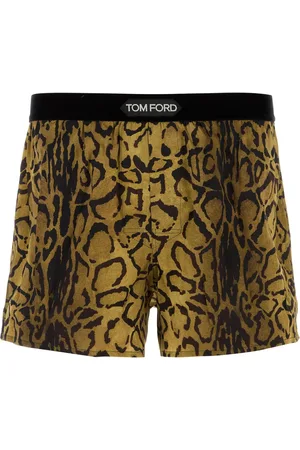 Tom Ford Printed stretch satin boxer