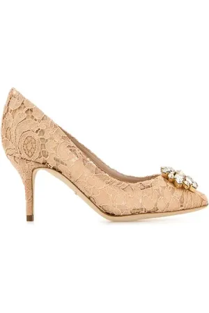 Dolce & Gabbana Peach pink lace pumps