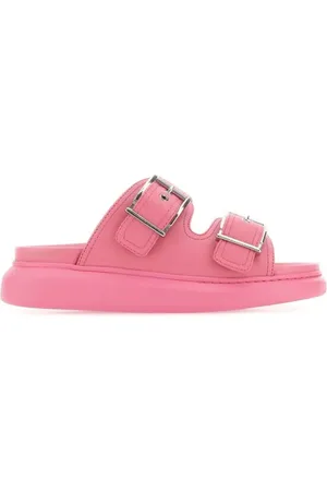 Alexander McQueen Pink leather slippers
