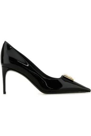 Dolce & Gabbana Black leather Lollo pumps