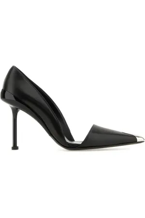 Alexander McQueen Black leather pumps