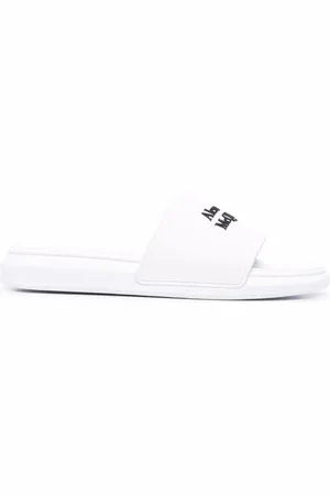 Alexander McQueen White rubber slippers