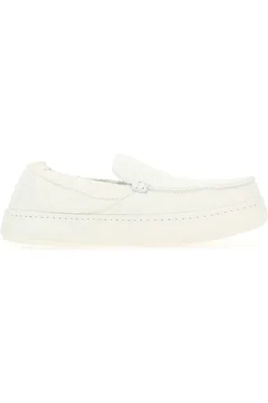 Ermenegildo Zegna White nappa leather loafers