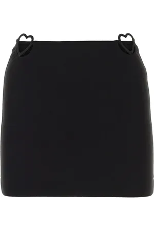 Nensi Dojaka Black viscose blend mini skirt