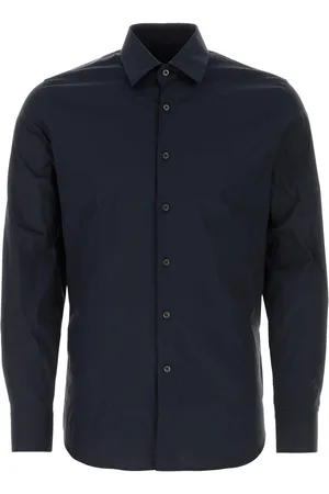 Prada Midnight blue stretch poplin shirt