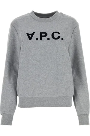 A.P.C. Melange grey cotton sweatshirt
