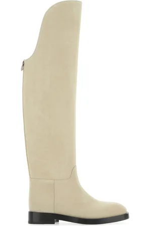 Durazzi Milano Sand suede Equestrian boots