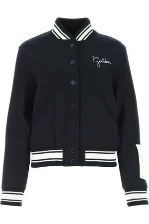 Golden Goose Midnight blue wool blend bomber jacket