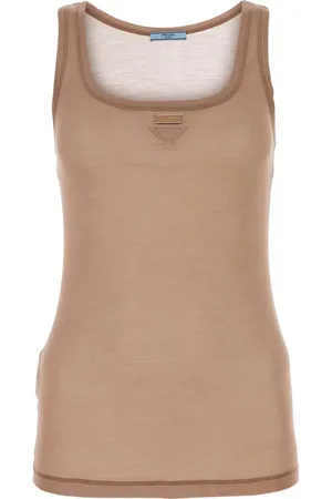 Prada Powder pink silk tank top