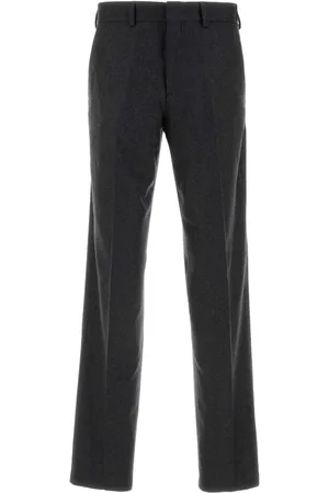 Fendi Dark grey stretch cashmere pant