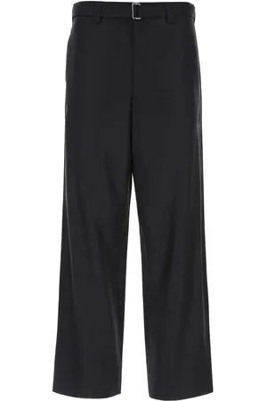 Prada Midnight blue wool wide-leg pant