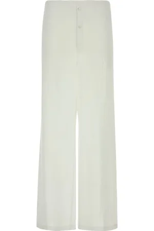 Prada White cotton wide-leg pant