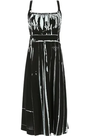 Prada Printed stretch viscose dress