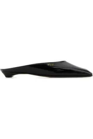 Prada Black leather slippers