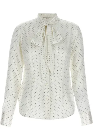 ERMANNO SCERVINO Polka Dot Silk Shirt Shirt And Blouse