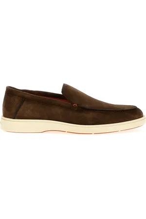 santoni Suede Loafers